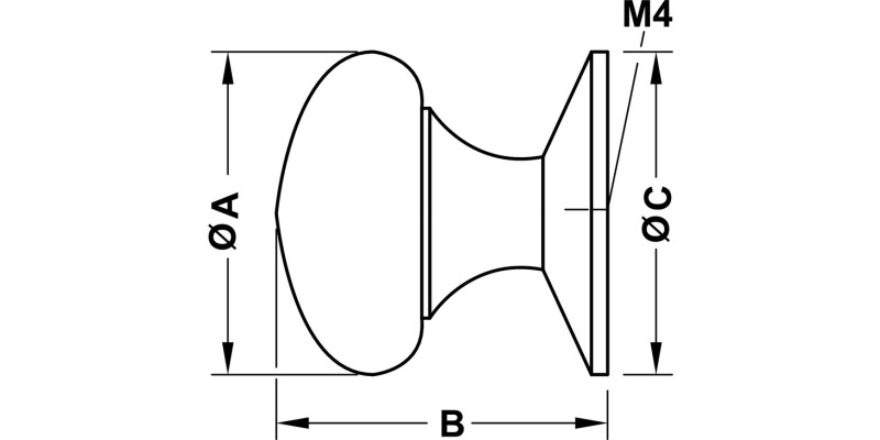 Parina Knob Brs Nkl D32x36mm