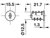 Symo Uni Cyl Core+Plain Key 3 0601-0650