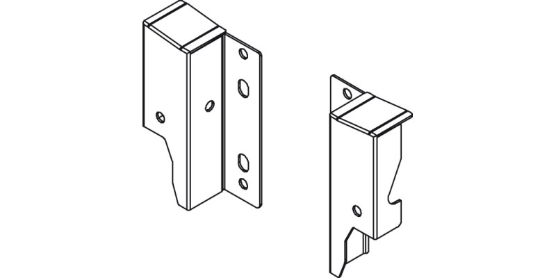 MXS Back Brackets 84mm St Gry