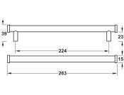 Thaxted Pull Hdl Brs Ant Brs 224mm cc