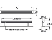 Langham Pull Hdl+Plt Brs Sat 160mm cc