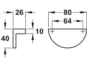 Luna Plain Hdl Brs Ant Brz 64mm cc
