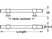Harlington Pull Hdl St Pol Nkl 160mm cc