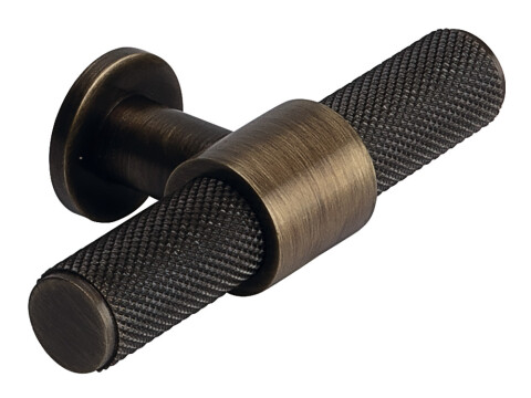 Harlington T Knob St Ant Brz 80x38mm