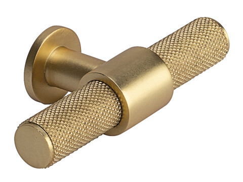 Harlington T Knob St Sat Brs 80x38mm