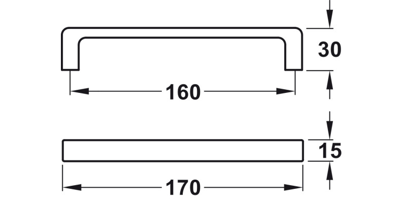 Encanto Soft Pull Hdl ZA F.Grn 160mm cc