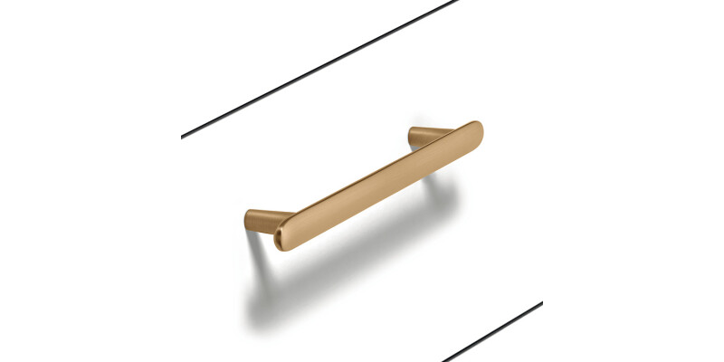 Pebble Pull Hdl ZA Bru Gld Col 160mm cc