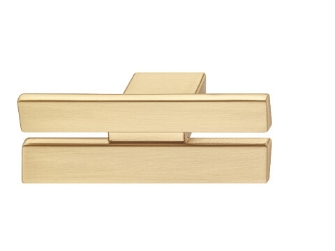 Split Knob ZA Bru Gld Col 60x27.5mm