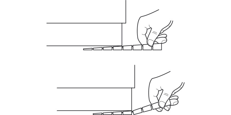 Furniture Alignment Wedge 1-8mm Pl Brown