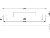 Carbano Pull Hdl Carbon Ant 192/224mm cc
