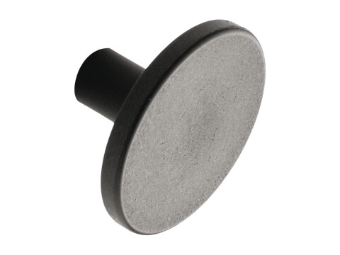 Plato Knob Ocean Pl Blk D42x24mm