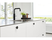 Plato Knob Ocean Pl Blk D42x24mm