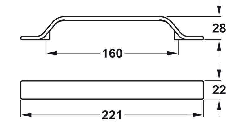 Belt Pull Hdl ZA Moss Grey 160mm cc