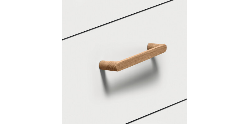 Lymington D Hdl Oak Lacq 192mm cc