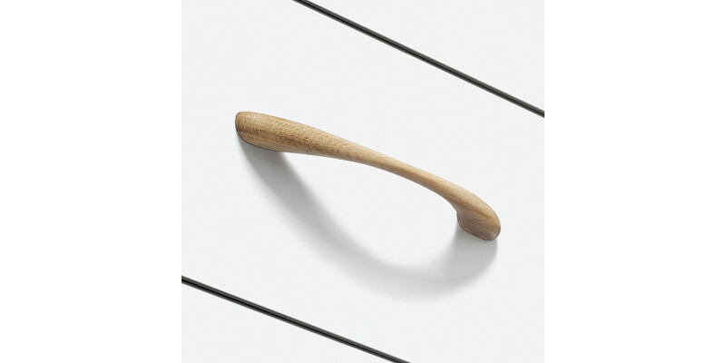 Sway Bow Hdl Walnut Unfin 160mm cc