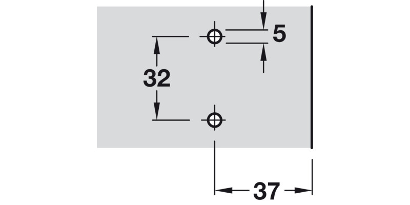 M310 110D Hinge+Plate Set FO 45/9.5 x20