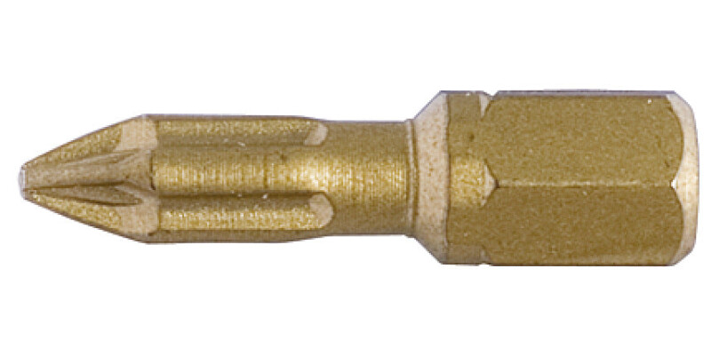 Pozi Torsion Bit PZ1 1/4 25mm D.3mm