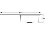 RM Arlington AR9851L 1.0B Sink LHD SS