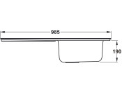 RM Houston HS9851 1.0B Sink Rev SS