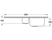 RM Houston HS9852 1.5B Sink Rev SS