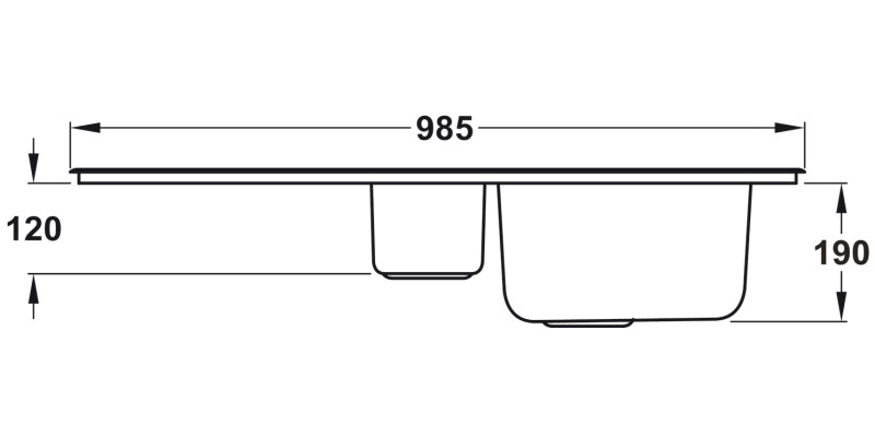 RM Sedona SD9852 1.5B Sink Rev SS