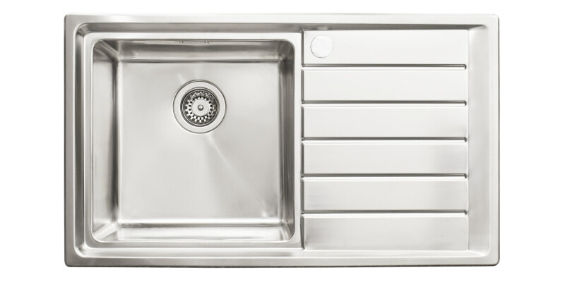 Sink, 1.0 Bowl with Drainer, Stainless Steel, H&auml;fele Veneto