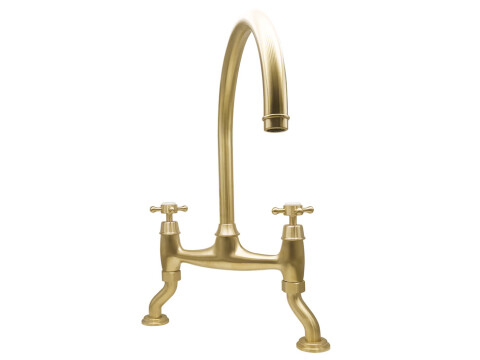 Traditional Bridge Tap, with Crosshead Handles, Bridge C-spout, Bidbury & Co. Sh