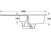 RM Elements ELE1052DG 1.5B Sink Grnt Gry