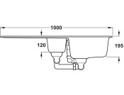 RM Mayon Ign MAY1052DG 1.5B Sink Gry