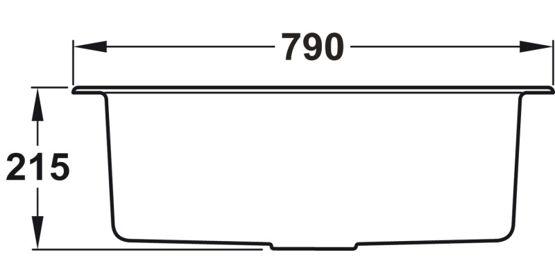 RM Prato�PRA790CH�1.0B�Sink�UH Blk