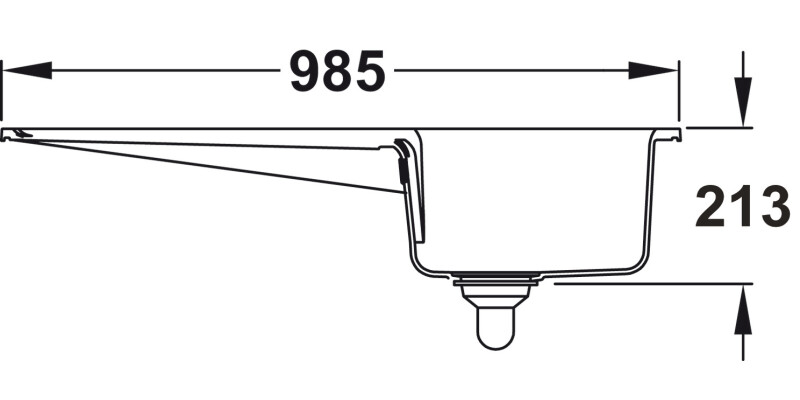RM Arlington�CAR1051WH�1.0B Sink�Cer Wht