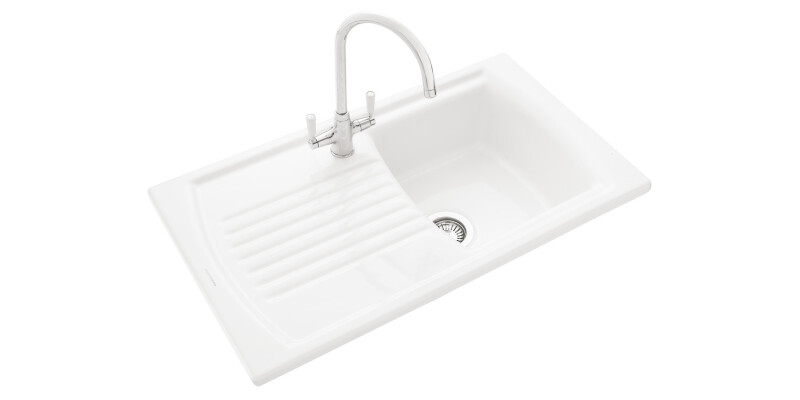 RM Tenby CTE8501WH 1.0B Sink Cer Wht