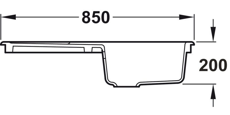 RM Tenby CTE8501WH 1.0B Sink Cer Wht