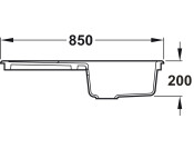 RM Tenby CTE8501WH 1.0B Sink Cer Wht