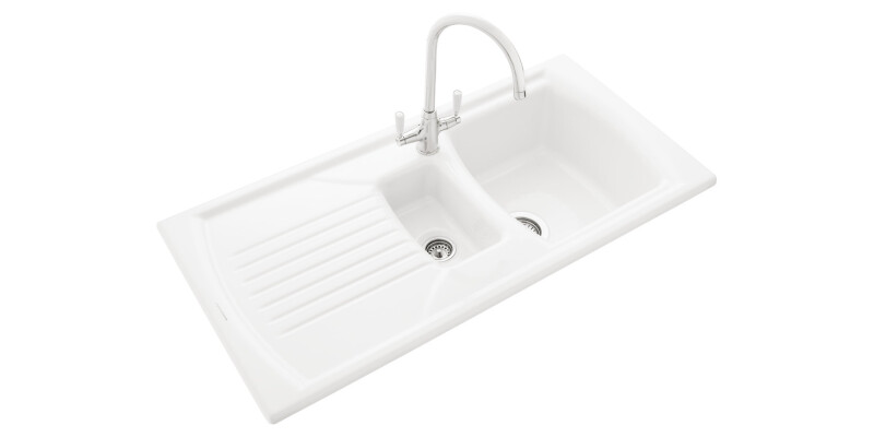 RM Tenby CTE10102WH 1.5B Sink Cer Wht