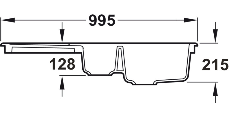 RM Tenby CTE10102WH 1.5B Sink Cer Wht