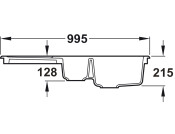 RM Tenby CTE10102WH 1.5B Sink Cer Wht