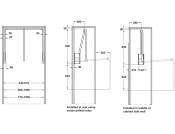 2004 W/Robe Pull Rail 440-610mm Ant/Ant