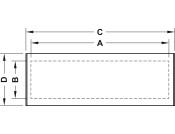 Kapsa XS Cover Plt 147x70.5x5mm SSE