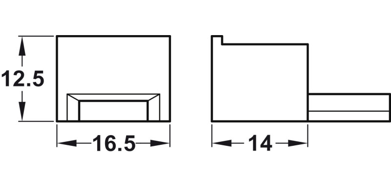 FBS Profilati E1 Windlight EndCap ABS MB