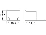 FBS Profilati E1 Windlight EndCap ABS MB