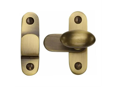 M.Marcus Heritage Brass Hook and Plate Cupboard Catch