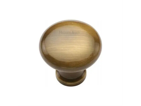M.Marcus Heritage Brass Victorian Round Cupboard Knob