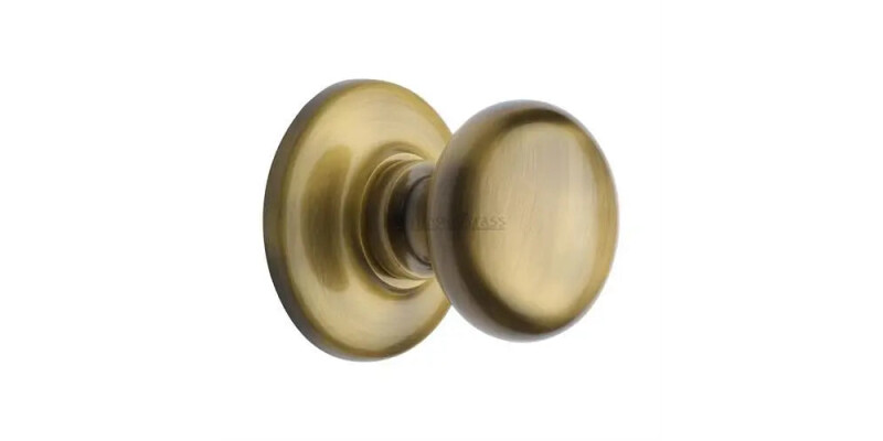 M.Marcus Heritage Brass Round Centre Door Knob