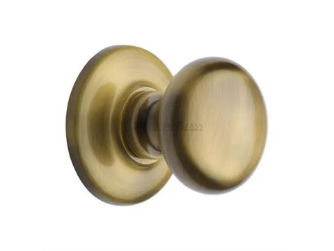 M.Marcus Heritage Brass Round Centre Door Knob