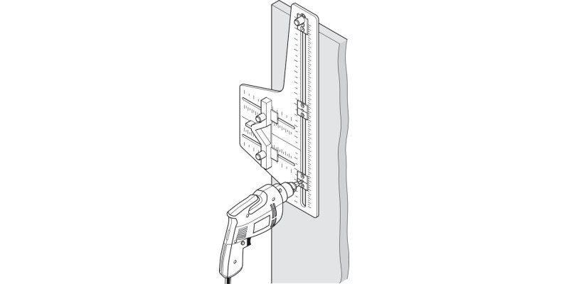 Handle And Knob Drilling Jig