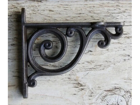 Cottingham Victorian Scroll Wall Bracket – Antique Iron