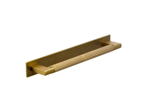 Arden Reeded Cupboard Handle on Backplate