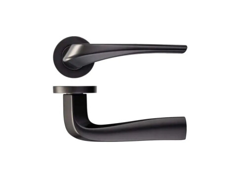 Rosso Maniglie Aries Door Handle On Rose - Pair