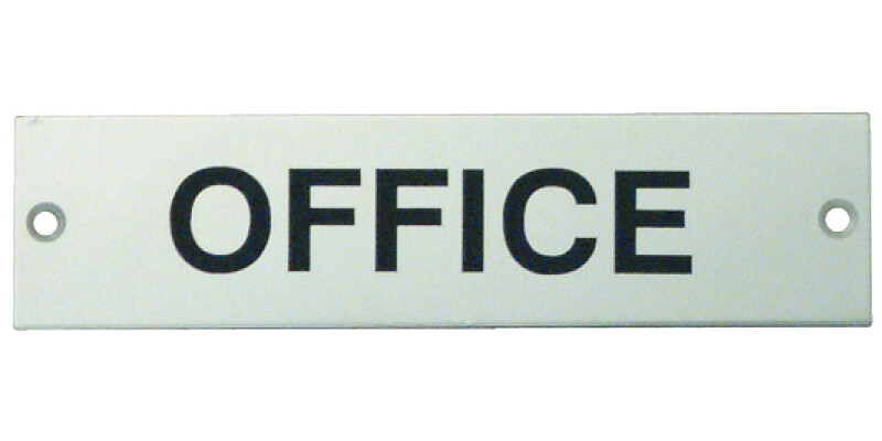 Sign, 140 x 35 mm, Stainless Steel